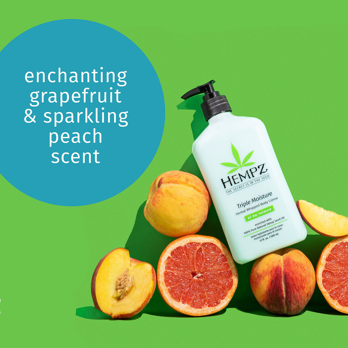 Hempz Triple Moisture Body Crème lotion texture close-up
