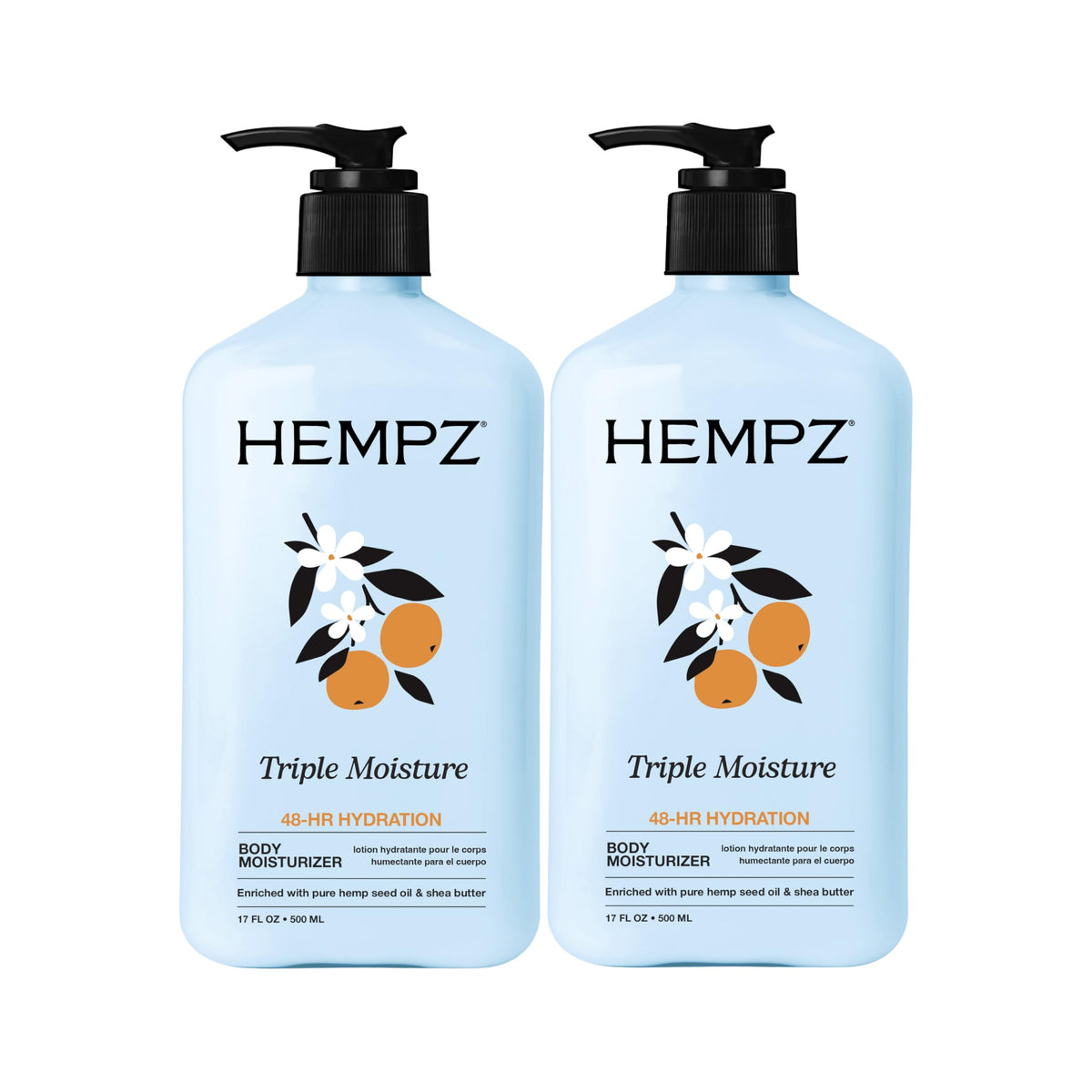 Hempz Triple Moisture Herbal Whipped Body Crème front view