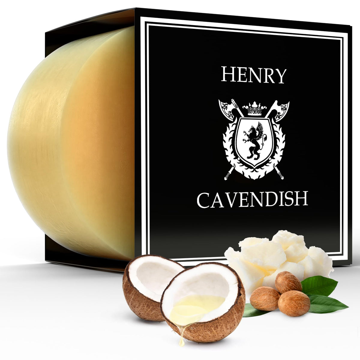 Henry Cavendish Himalaya Natural Shaving Soap 4 Oz front view