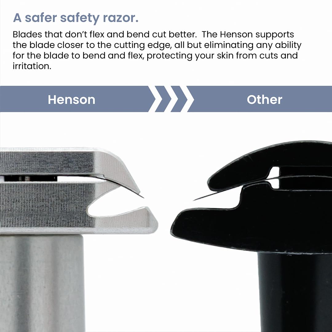 Henson Shaving Razor with spare blades in packaging