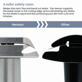 Henson Shaving Razor with spare blades in packaging