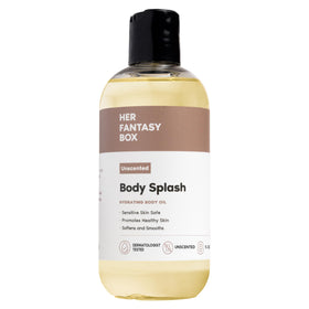 Her Fantasy Box Body Splash Hydrating Body Oil front view, 8 Fl Oz