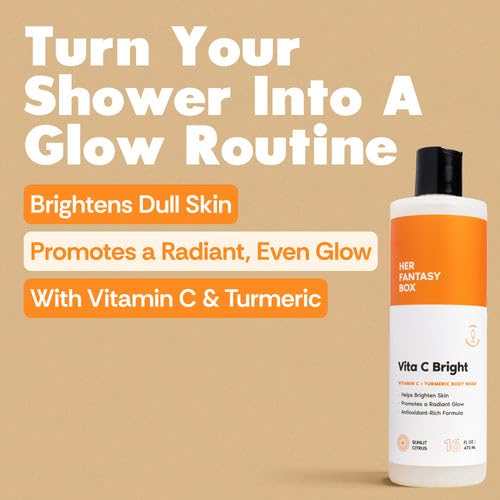 Her Fantasy Box Vita C Bright Turmeric Body Wash back view
