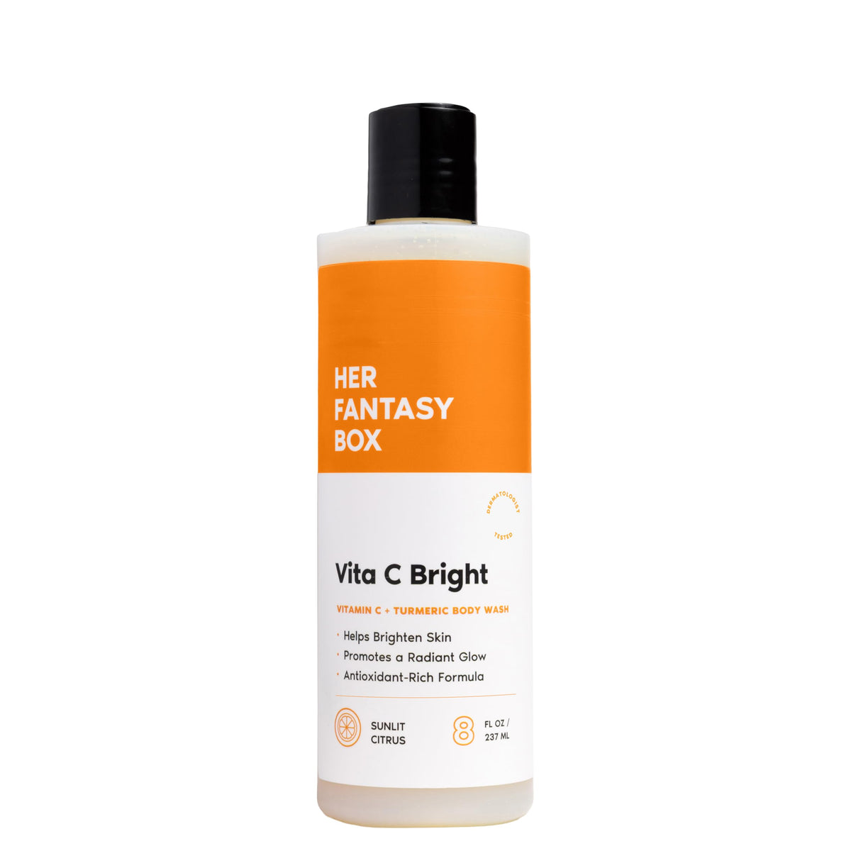 Her Fantasy Box Vita C Bright Turmeric Body Wash front view