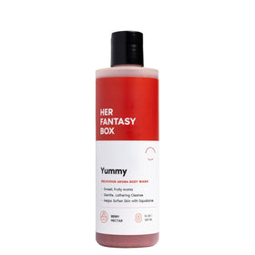Her Fantasy Box Yummy Body Wash 8 oz front view