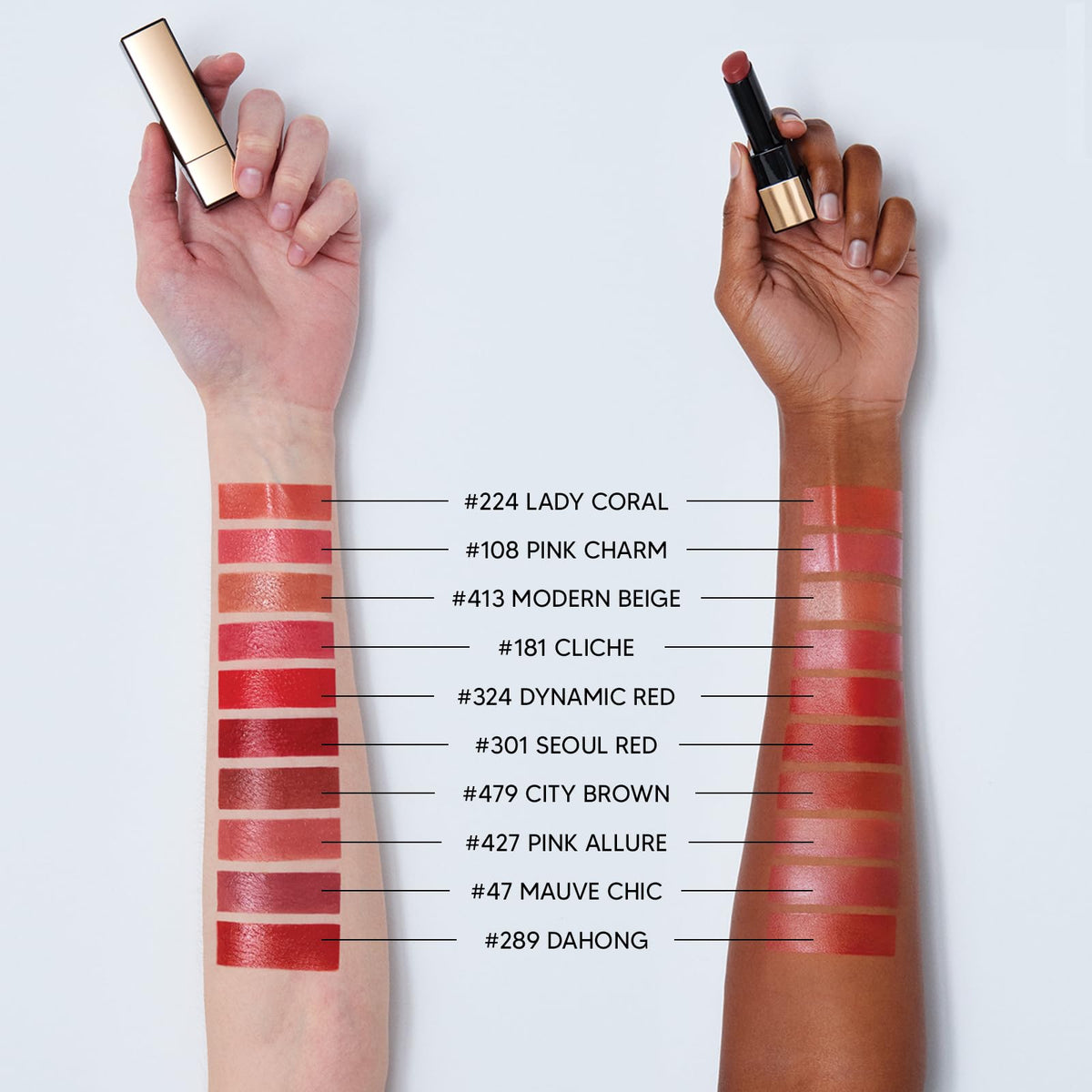 HERA Rouge Classy Lipstick #413 Modern Beige side view