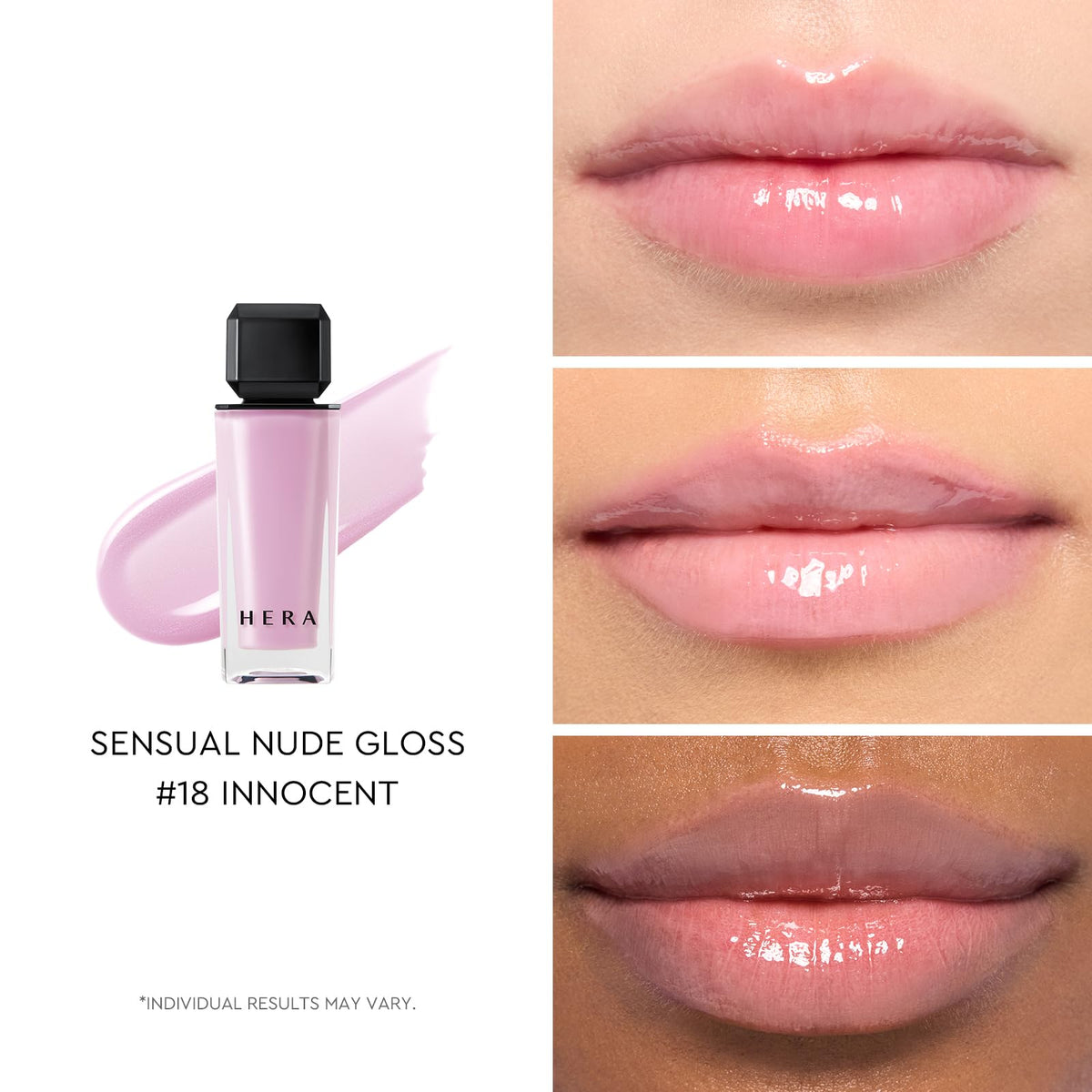 HERA Sensual Nude Lip Gloss #18 INNOCENT packaging