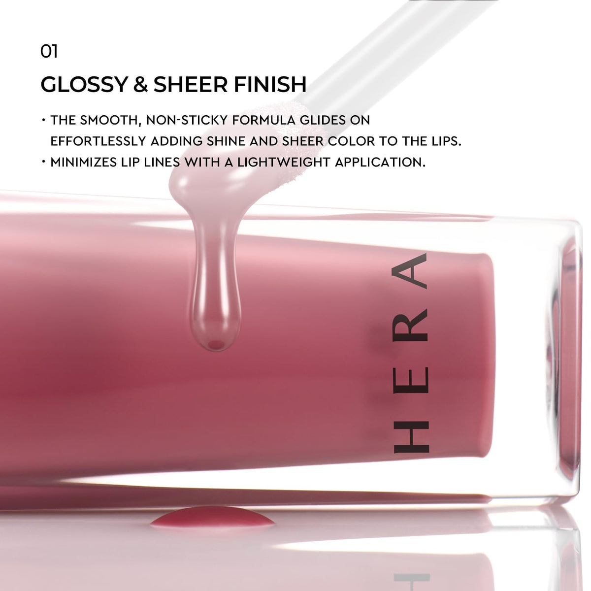 HERA Sensual Nude Lip Gloss #325 Sunkissed on lips