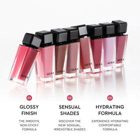 HERA Sensual Nude Lip Gloss #325 Sunkissed texture swatch