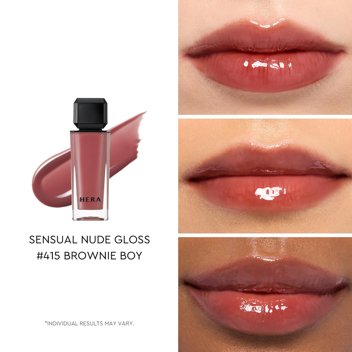 HERA Sensual Nude Lip Gloss #415 Brownie Boy packaging