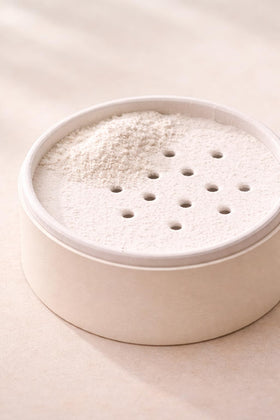 Herb & Root Lavender Dusting Powder 2 oz with lavender flowers