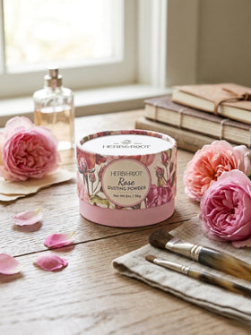 Herb & Root Rose Dusting Powder 2 oz side view