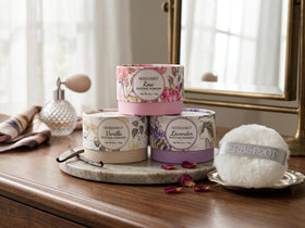 Herb & Root Talc Free Body Dusting Powder Rose lifestyle scene