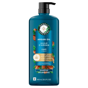 Herbal Essences Argan Oil Shampoo cap open showing product texture