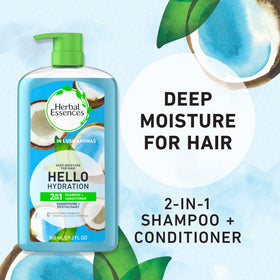 Herbal Essences Hello Hydration 2-in-1 bottle side view