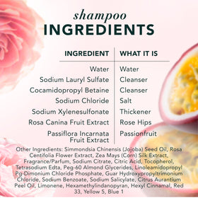 Herbal Essences Rose Hips Shampoo on bathroom shelf