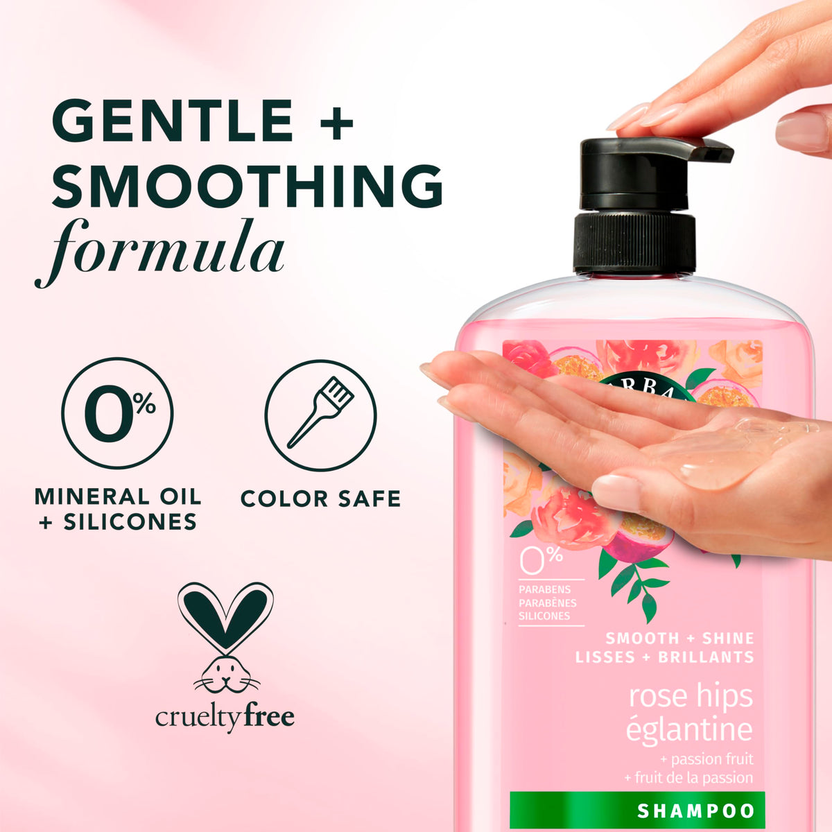 Herbal Essences Shampoo and Conditioner bottles side view