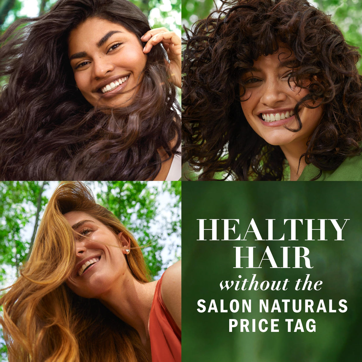 Herbal Essences Sulfate Free Shampoo back view showing ingredients