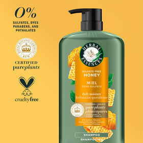Herbal Essences Sulfate Free Shampoo packaging details