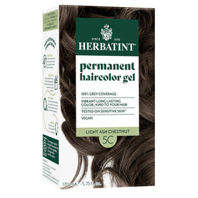 Herbatint 5C Light Ash Chestnut Brown Hair Dye front view