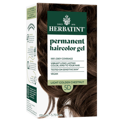 Herbatint 5D Light Golden Chestnut Brown Permanent Hair Dye packaging front view