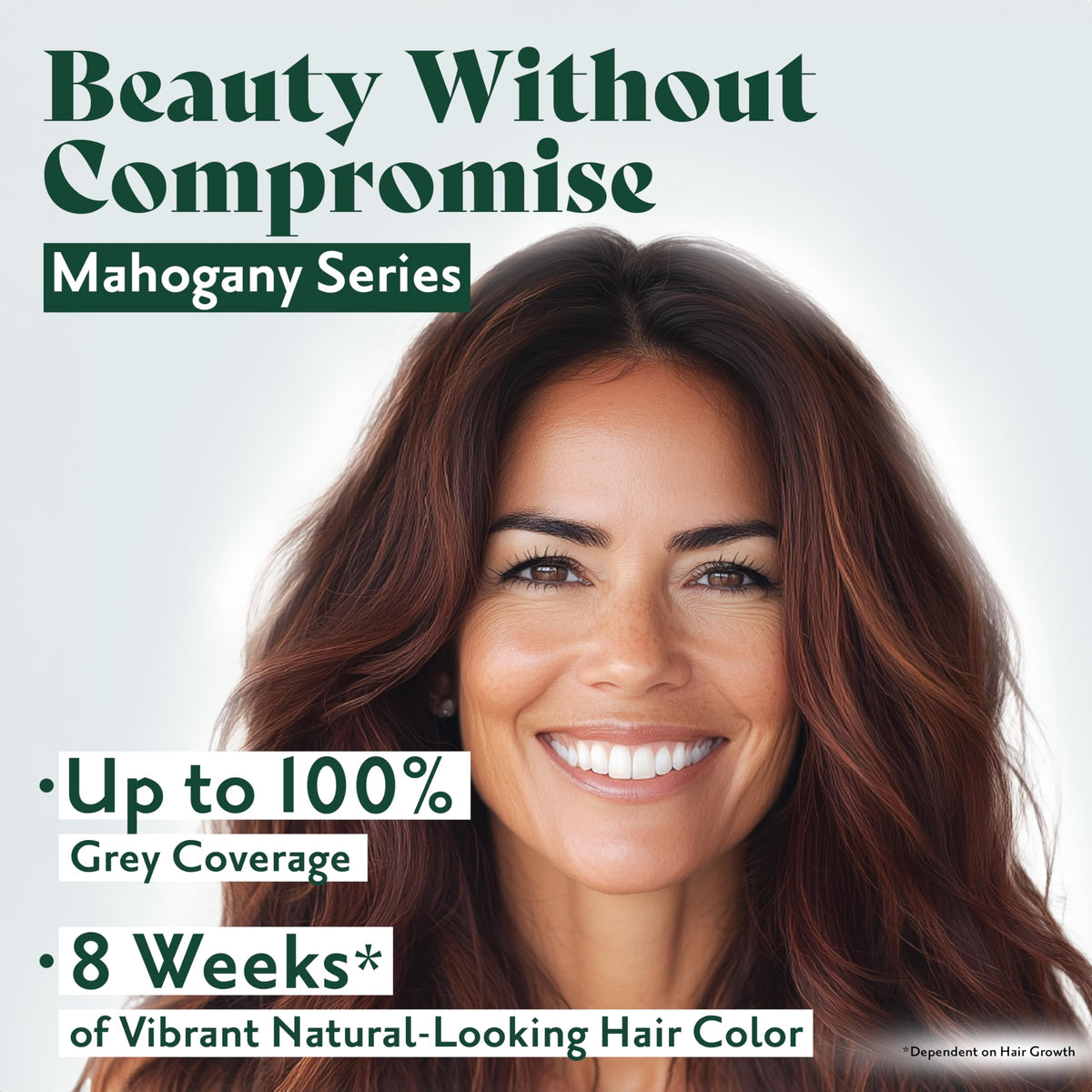 Herbatint 5M Light Mahogany Chestnut Brown swatch on hair