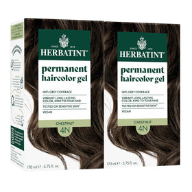 Herbatint Chestnut Brown Permanent Hair Dye 2 Pack front view