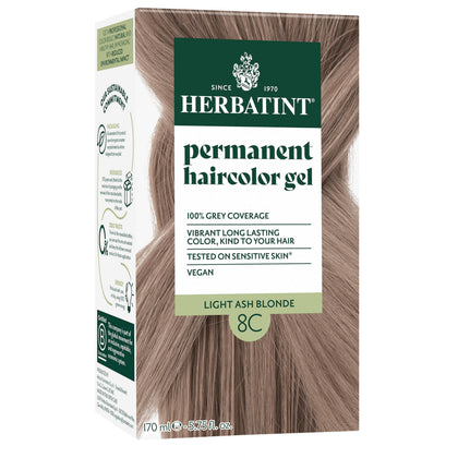 Herbatint Light Ash Blonde Permanent Hair Dye packaging front view