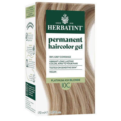 Herbatint Platinum Ash Blonde Permanent Hair Dye packaging front view