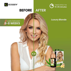 HERBBY Hair Color Shampoo bottle with herbal extracts