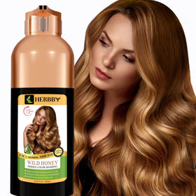 HERBBY Hair Colour Shampoo 500ml Wild Honey front view