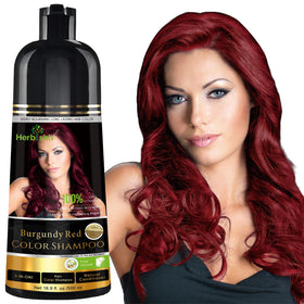 Herbishh Burgundy Red Hair Colour Shampoo 500ml front view