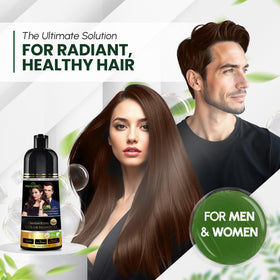 Herbishh Chestnut Brown Hair Dye Shampoo 200ml packaging details