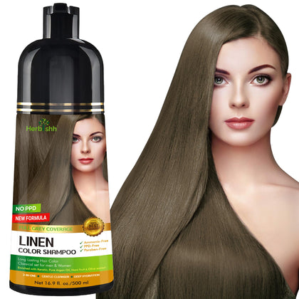 Herbishh Hair Color Shampoo 500ml front view