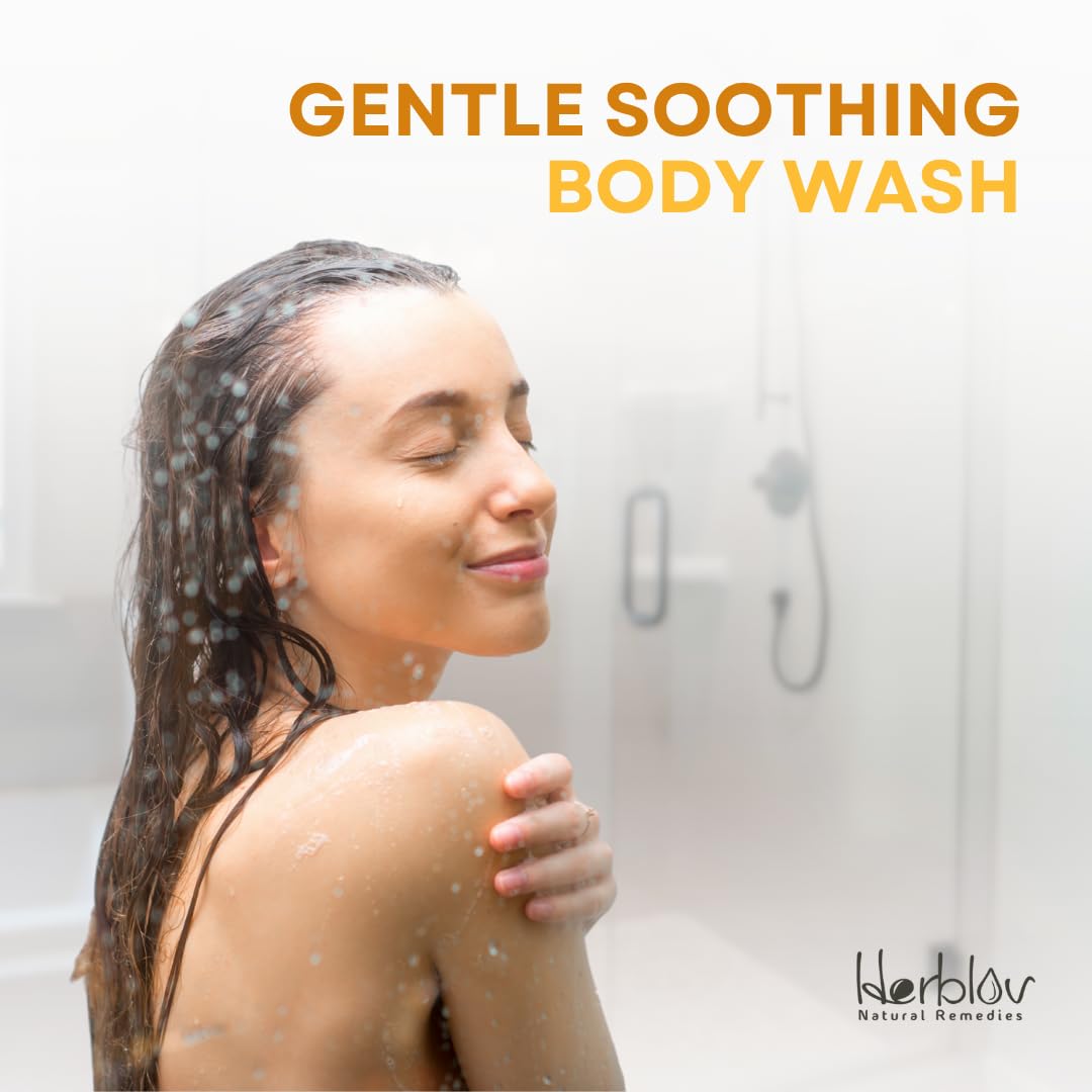 Herblov Eczema Body Wash close-up of texture