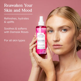 HERITAGE STORE Rosewater Facial Mist 8 fl oz back view