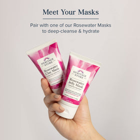 HERITAGE STORE Rosewater Facial Mist misting on hair