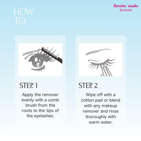 Heroine Make Mascara Remover with cotton pad