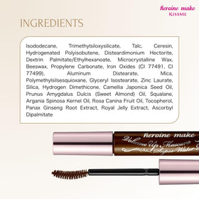Heroine Make Volume & Curl Mascara Brown with other beauty products