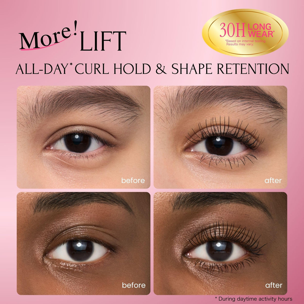 Heroine Make Waterproof Mascara New Brown brush close-up