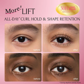 Heroine Make Waterproof Mascara New Brown brush close-up