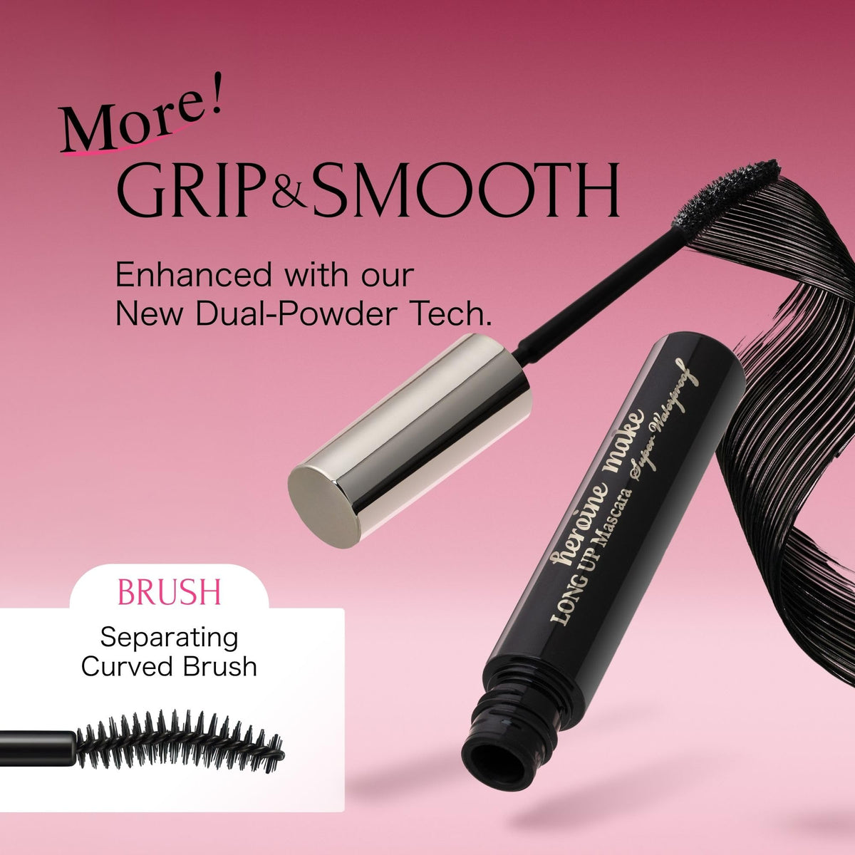 Heroine Make Waterproof Mascara New Brown packaging