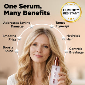 HerStyler Argan Oil Hair Serum texture on hand
