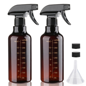 Hethyo 16.9oz plastic spray bottle front view with adjustable nozzle
