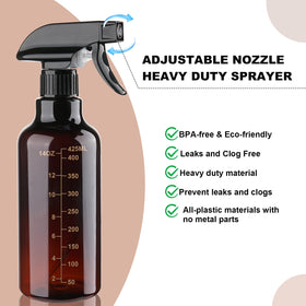 Hethyo 16.9oz spray bottle mist setting demonstration