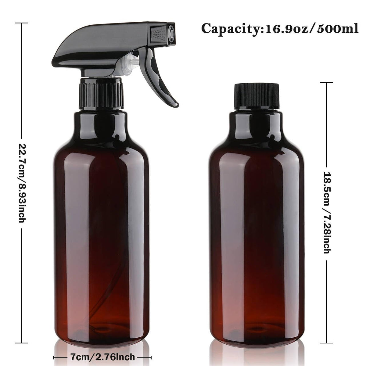 Hethyo spray bottles with extra nozzle and caps