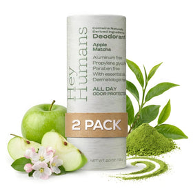 HEY HUMANS Aluminum-Free Deodorant Apple Matcha front view