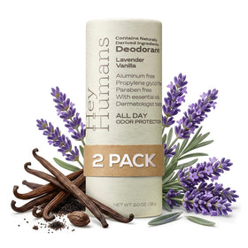 HEY HUMANS Lavender Vanilla Deodorant front view pack of 2