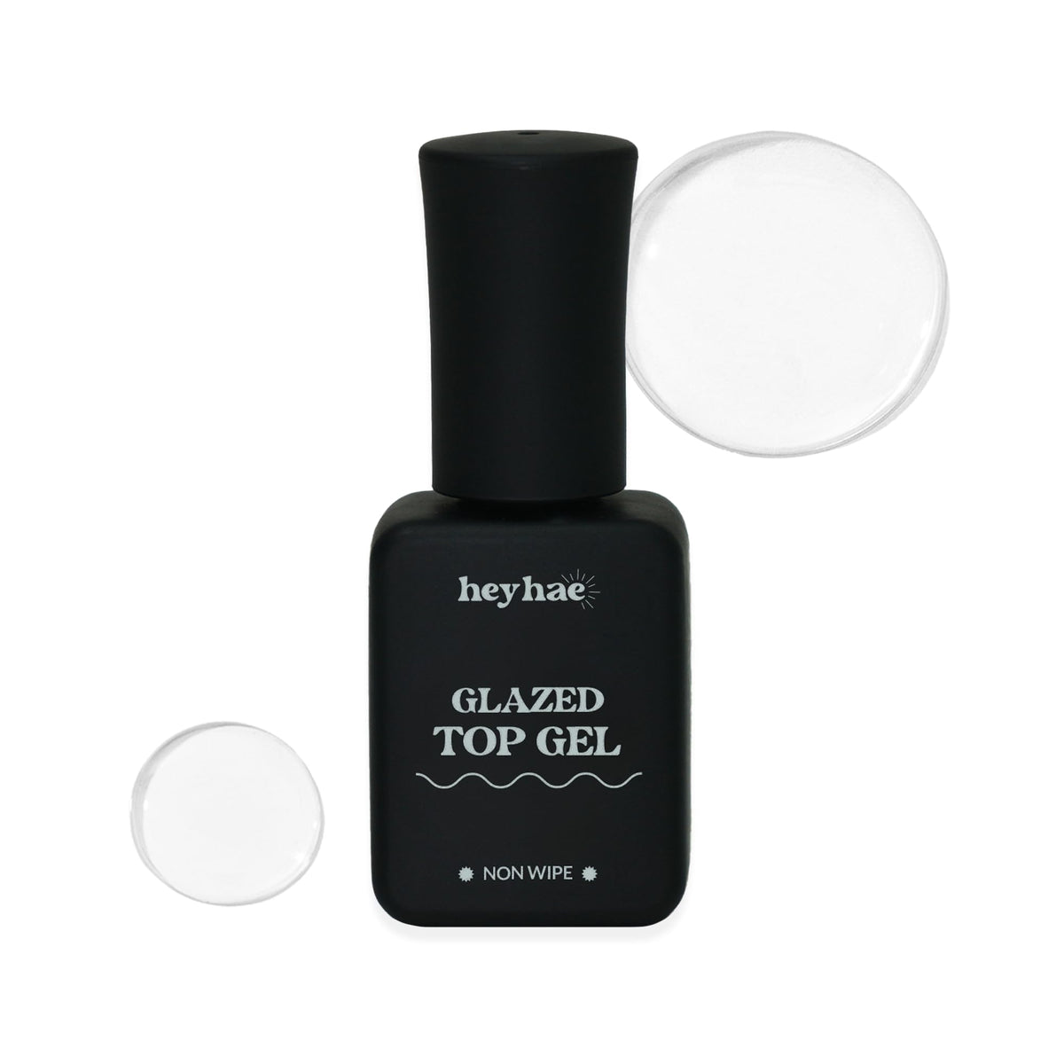 heyhae Glazed Top Gel front view, 0.23 fl. oz.