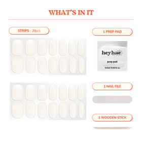 heyhae nail care kit including prep pad and nail file